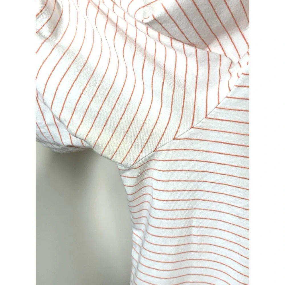 Polo Golf Ralph Lauren Shirt Mens XL White Red Pinstripe Peruvian Cotton Stretch